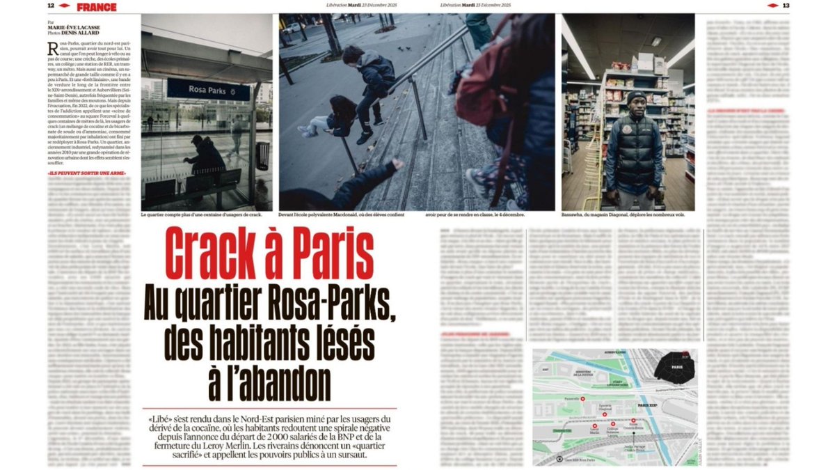 Même Libération constate, comme je l'ai fait, l'état de détresse dans lequel le duo Hidalgo-Gregoire a laissé sombrer le nord-est parisien!
Avec moi, la sécurité ne sera pas une option, ce sera la 1ère de mes priorités pour redonner aux Parisiens le droit de vivre tranquillement!