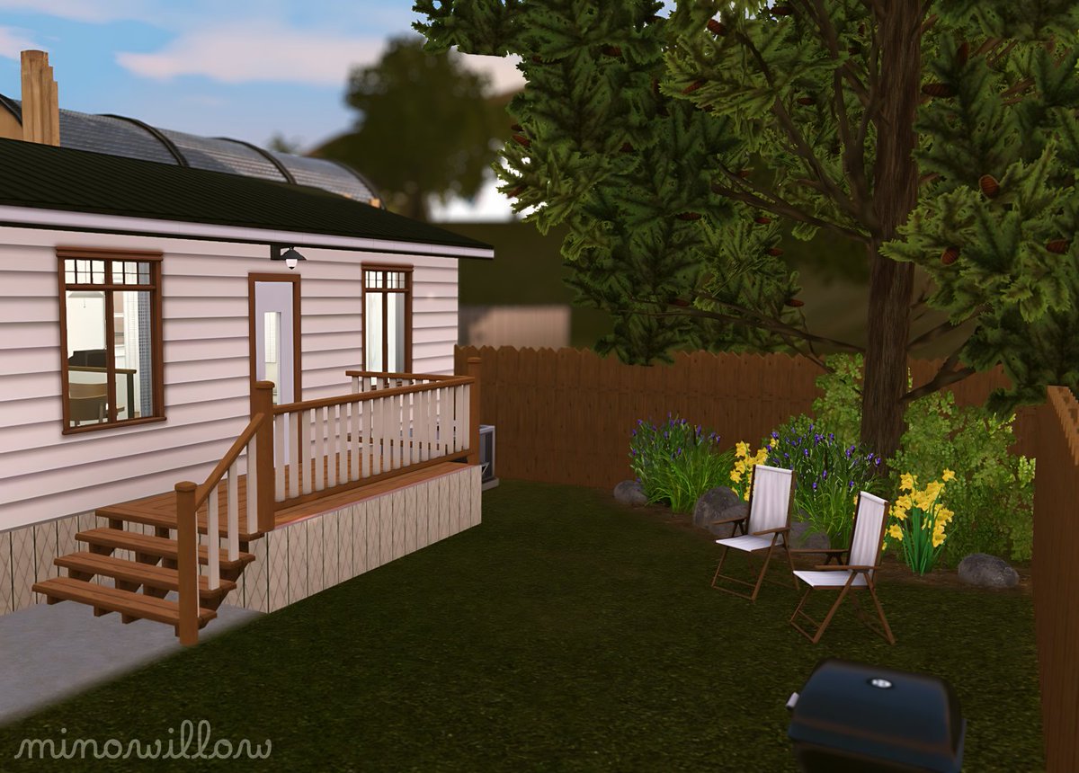 mino_willow's tweet image. I renovated a trailer home in Starlight Shores! ✦ #Sims3