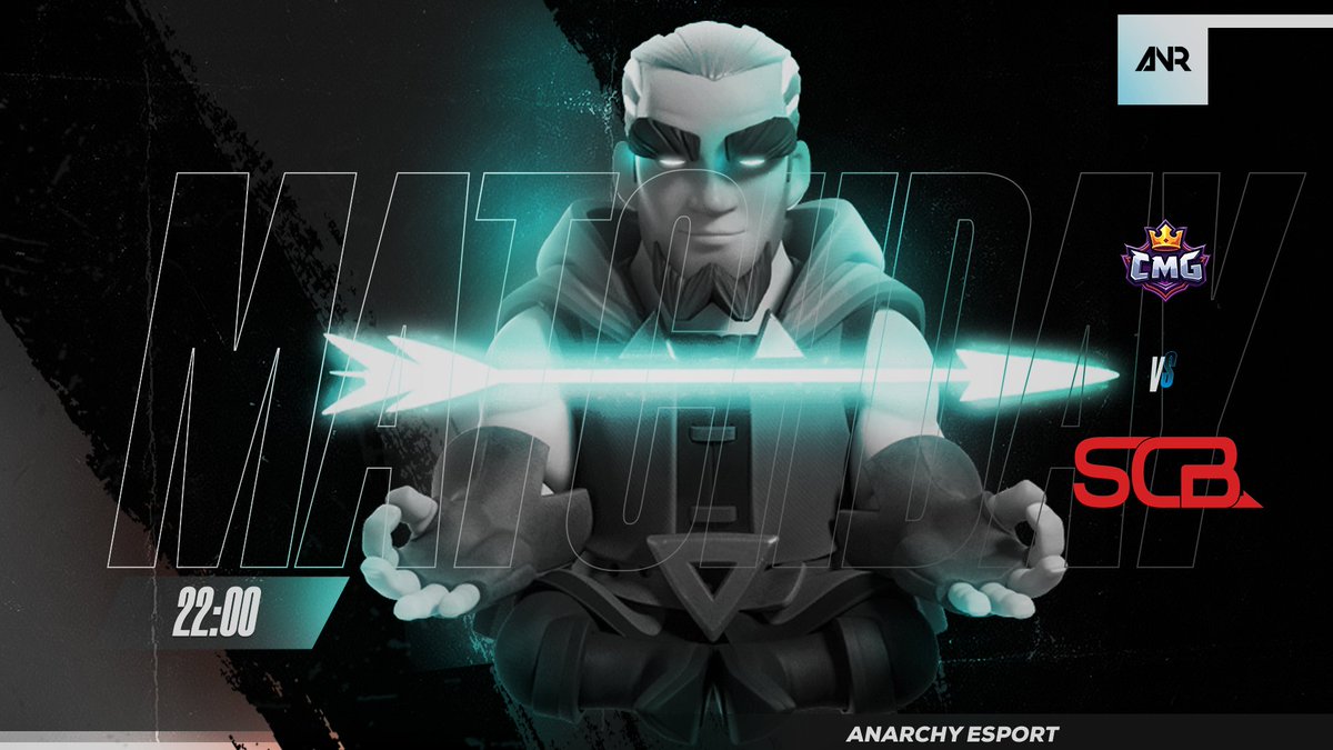 ✊ 𝗠𝗔𝗧𝗖𝗛𝘿𝘼𝙔

Off we go!

🏆 <a href="/CMG_Cup/">CMG Cup</a>
⚔️ Group Stage - Match 2
🆚 <a href="/SCB_Esport/">SCB Esport</a> 
📅 22:00

#ForzAnarchy ⚪️⚫️