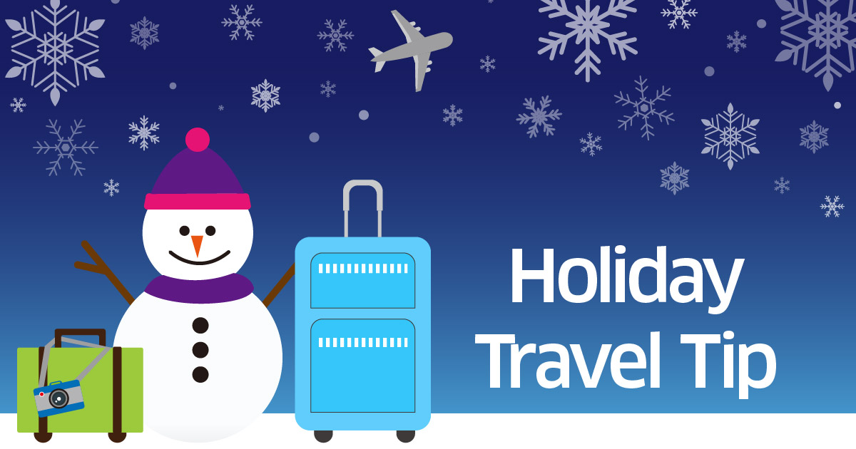 TSA's tweet image. #TravelTip: Are you flying somewhere for Christmas this week? We always recommend arriving at the airport early – about 2 hours for domestic flights and 3 hours prior for international travel. Don’t forget to set your alarm for early flights!