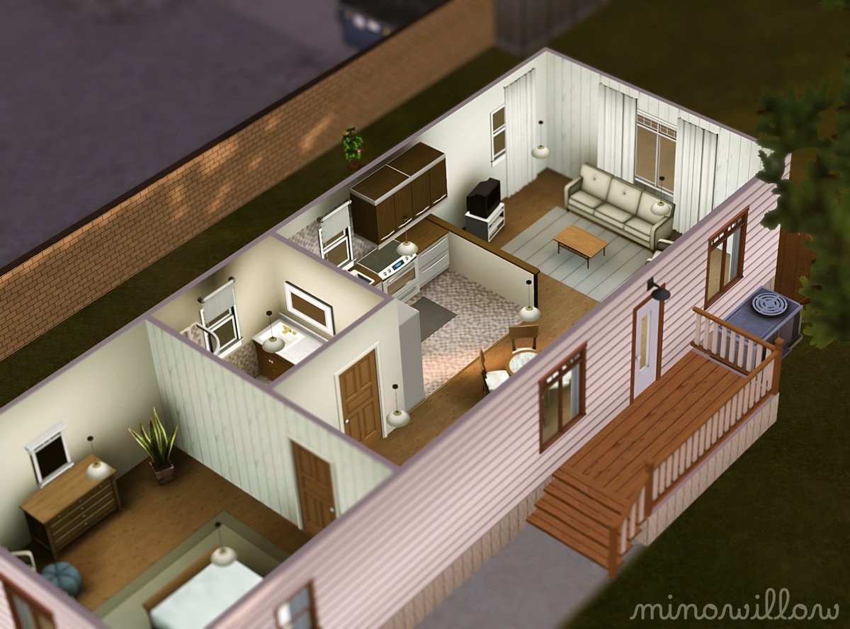 mino_willow's tweet image. Interior Floor Plan ⬇️ ✦ #Sims3