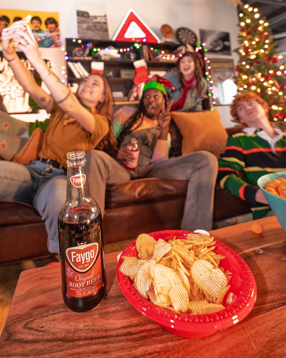 Faygo's tweet image. We checked once. We checked twice. There’s still no Root Beer with more holiday fun than this one.