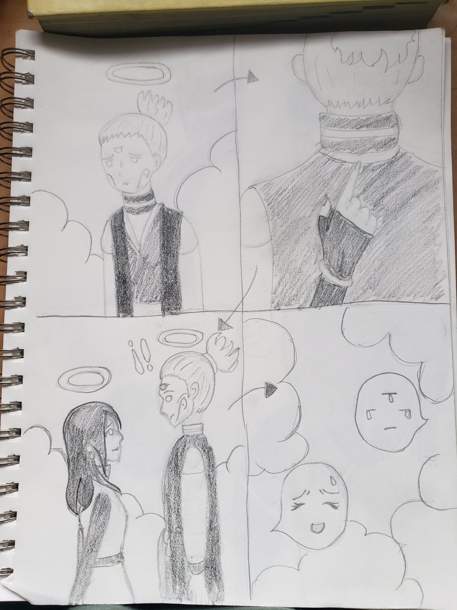 LizbethAstorga3's tweet photo. Una pequeña historia que aluciné mientras leía el manga. Jaja, que dibujos tan feos hago.

#jjkmodulo https://t.co/q1YQ5f6hEM