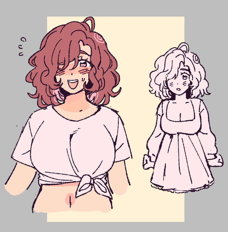 JUNlPERHEART's tweet photo. ( oc ) thought of pastelle with short hair, blacked out and woke up with this on my screen https://t.co/9rQOZ2IPwp