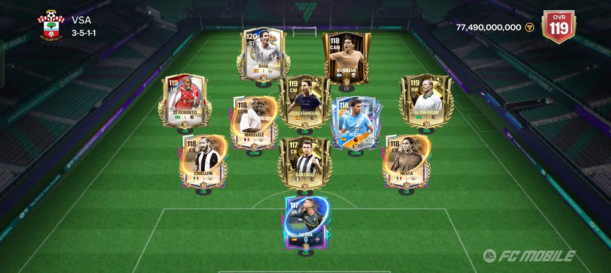 Jacobek08's tweet photo. 119 🆙

Additions 🆕
🇪🇸 Cesc Fàbregas
🇧🇷 Zé Roberto
🇪🇸 Raúl

EA tested my creativity while adding Cesc, but I somehow managed to fit him in 😅

Still haven't claimed my Netherlands and Record Breakers rewards 🔜
I might be adding Koeman and Szczęsny here ✅

What do you think? 🤔 https://t.co/4NPgvjWU0c