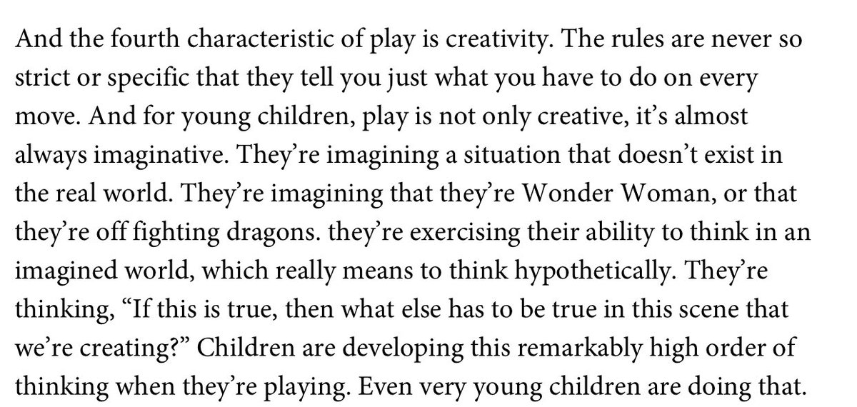 What is play? 

This is from evolutionary psychologist Peter Gray.

It’s not about adults or any adult imperative … make friends, get fit, fall in love with a sport etc etc.

It’s about children.