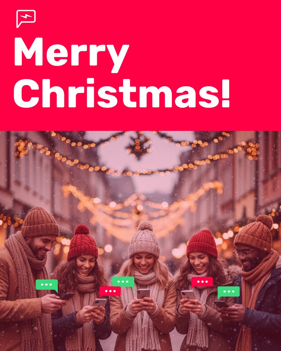 From all of us at Powered By Text, we're sending you our warmest wishes for a Christmas filled with love, laughter, and meaningful connections.
 
🎄✨Merry Christmas!