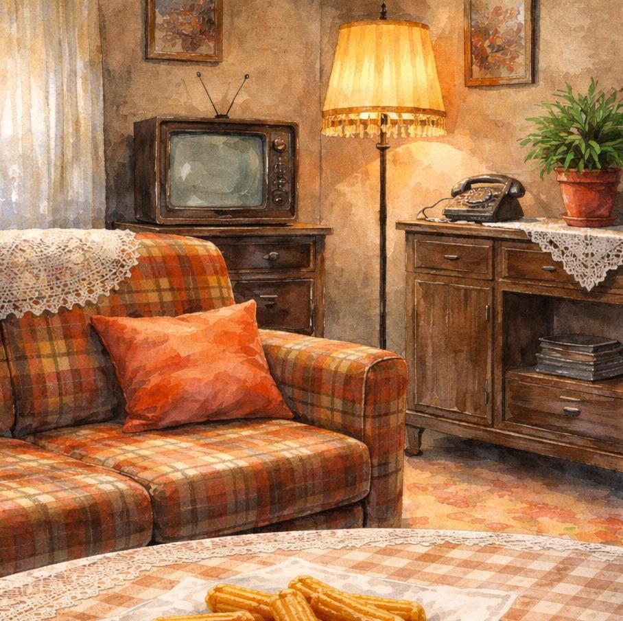 Mi padre, antes de irse a trabajar, solía comprarle churros a mi madre y dejárselos sobre la mesa de la sala de estar. Mi madre, a su vez, dejaba también unos cuantos antes de salir hacia la oficina, para que sus hijos nos desayunáramos cuando llegara nuestro turno de