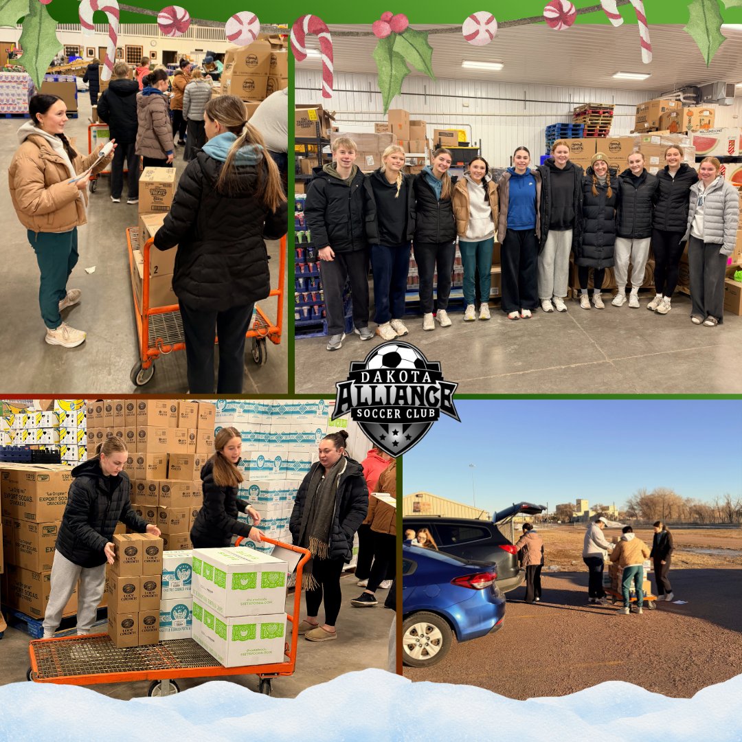 🎄⚽ Giving back never goes out of season!
 A few of our DASC 2009 Girls spent part of their Saturday spreading holiday cheer by volunteering at the Midwest Food Bank. Proud of these athletes for leading with heart!
#merrychristmas
#morethanaclub