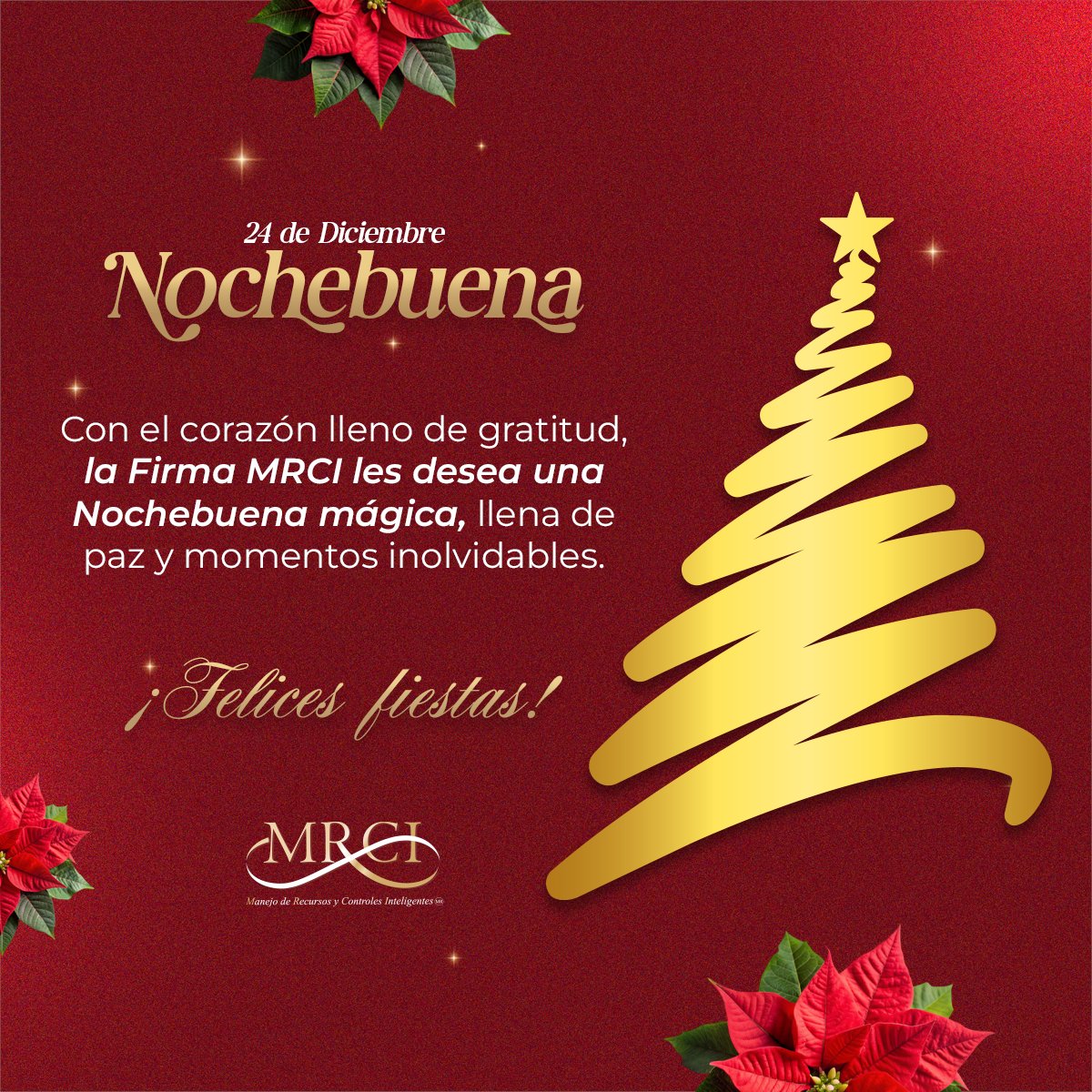 🎄💫𝑪𝒖𝒂𝒏𝒅𝒐 𝒍𝒍𝒆𝒈𝒂 𝒍𝒂 𝑵𝒐𝒄𝒉𝒆𝒃𝒖𝒆𝒏𝒂, llega también un momento para agradecer, mirar con calma e ilusión lo que viene.
En Firma MRCI compartimos tu deseo de bienestar, crecimiento y alegría.
¡𝓕𝓮𝓵𝓲𝓬𝓮𝓼 𝓕𝓲𝓮𝓼𝓽𝓪𝓼!🎁
#FirmaMRCI  #navidad2025 #Nochebuena