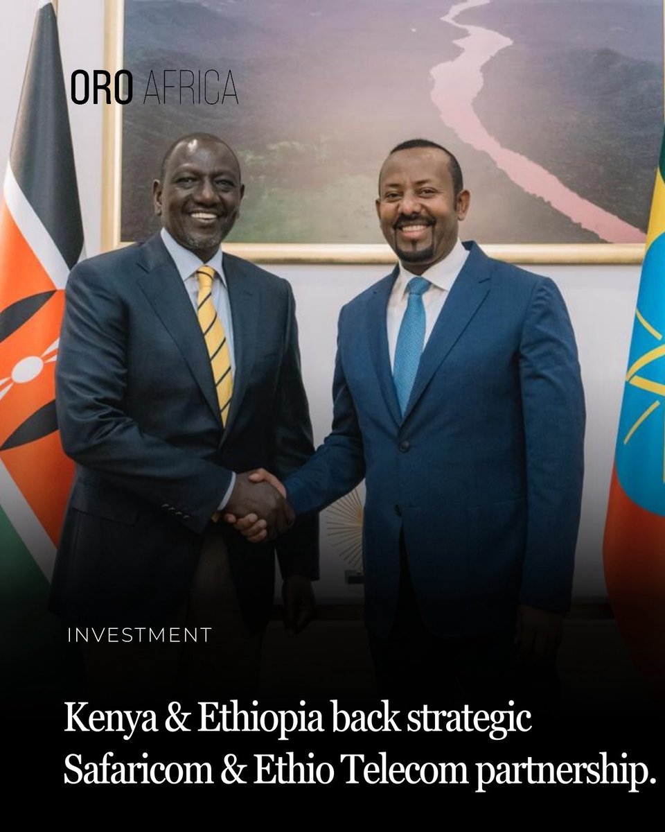 Kenya &amp; Ethiopia strengthen regional connectivity through a strategic Safaricom–Ethio Telecom partnership.

#Kenya #Ethiopia #TelecomPartnership #Safaricom #EthioTelecom #RegionalIntegration #DigitalAfrica #InvestInAfrica