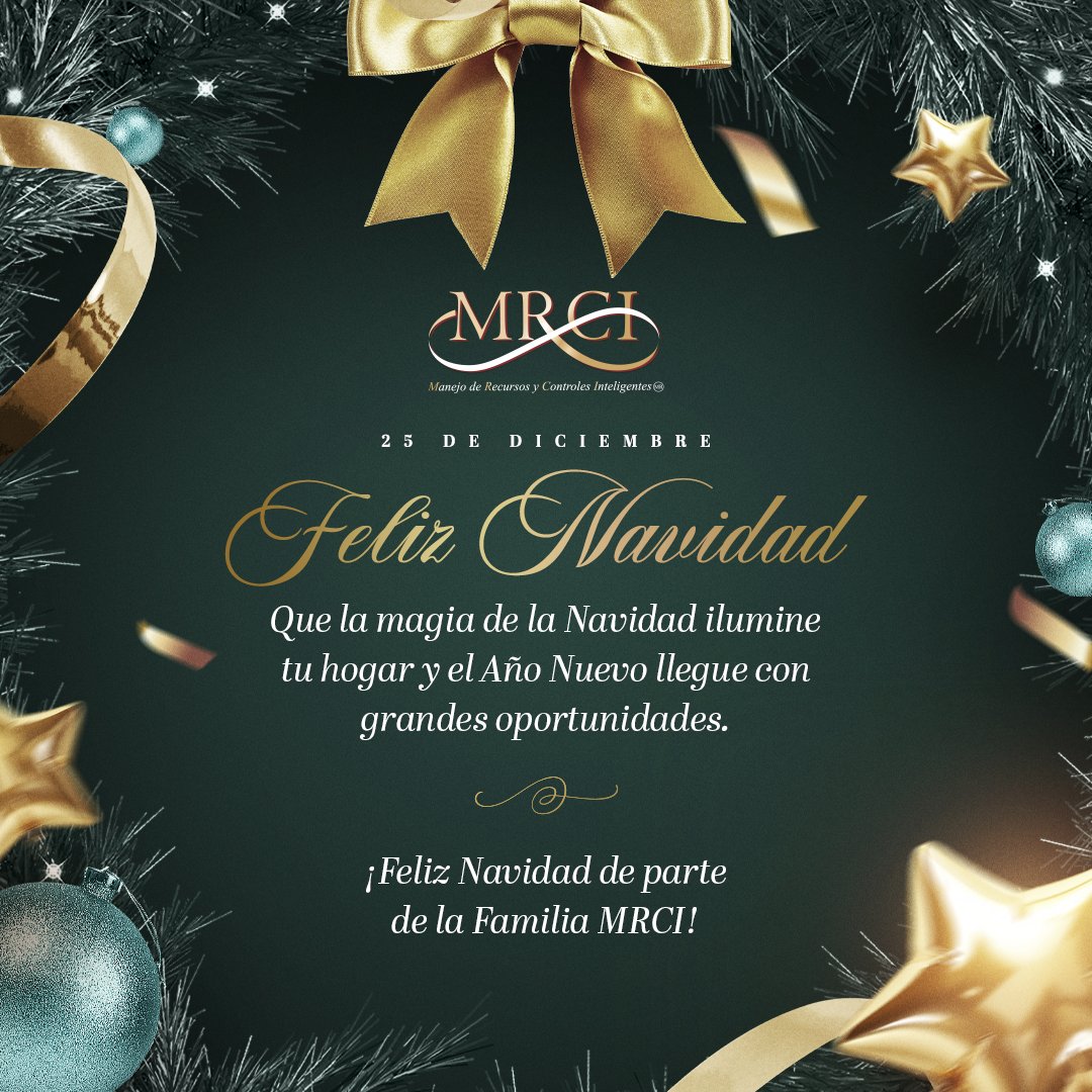 🎄✨𝑫𝒆𝒔𝒅𝒆 𝑭𝒊𝒓𝒎𝒂 𝑴𝑹𝑪𝑰 𝒄𝒆𝒍𝒆𝒃𝒓𝒂𝒎𝒐𝒔 𝒄𝒐𝒏𝒕𝒊𝒈𝒐  esta fecha especial y te deseamos abundancia emocional, nuevas oportunidades y la valentía para perseguirlas.
¡𝓕𝓮𝓵𝓲𝔃 𝓝𝓪𝓿𝓲𝓭𝓪𝓭! ✨☃️

#FirmaMRCI #Feliznavidad #FamiliaMRCI #navidad2025