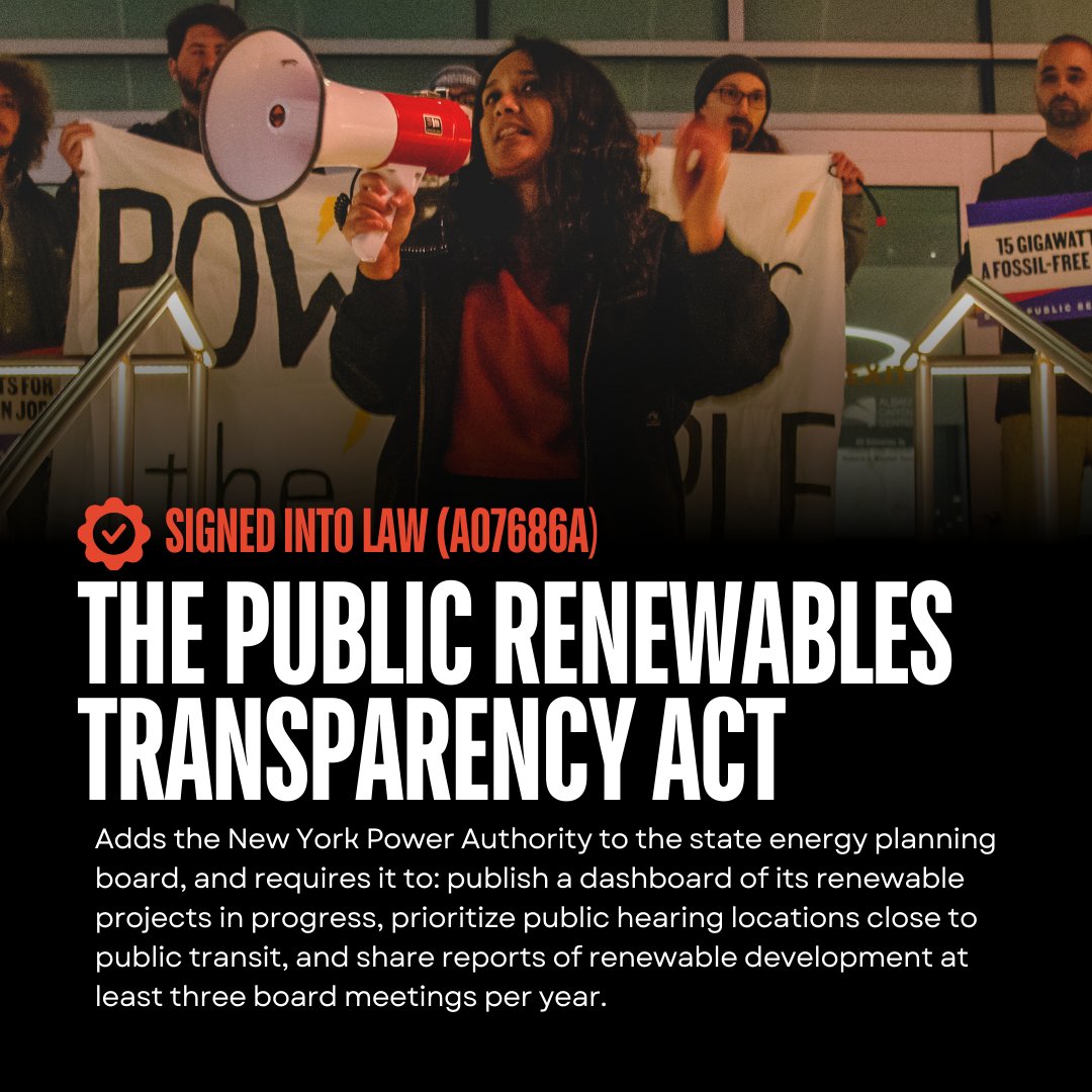 sarahana's tweet photo. When the New York Power Authority was created in 1931, it immediately lowered electricity rates—today, NYPA remains our most effective tool for affordable &amp; renewable energy. My bill with @SenGianaris to move NYPA in that direction has been signed into law by @GovKathyHochul. https://t.co/GJbzOalR9A