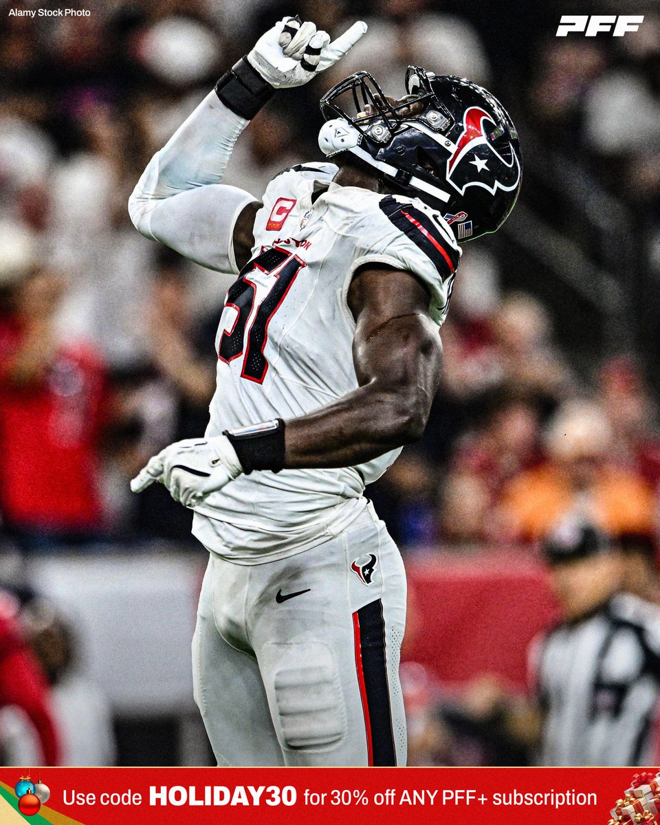Nachoravagnan1's tweet image. Will Anderson Jr. has been selected for the Pro Bowl Games.
The Texans edge rusher has been essential to the team's development.
#NFL #Texans #BattleRed #ProBowlGames