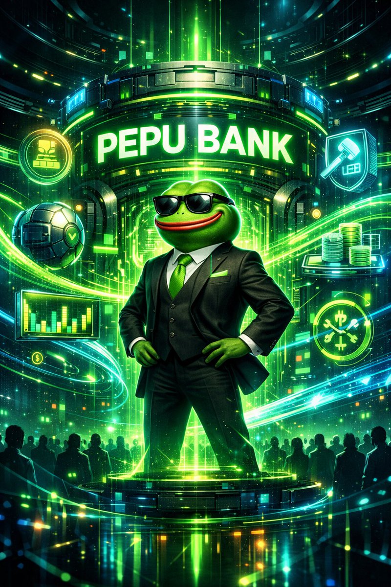 Pepu Bank isn’t a meme. 🏦🐸

It’s the financial layer of Pepe Unchained.
Community first. Utility-driven. Meme-powered. Liquidity. Governance. Real DeFi.

It's basically built for holders not hype chasers.
Most will fade.
Those who get Pepu Bank early won’t 👀

👉 RT if you see