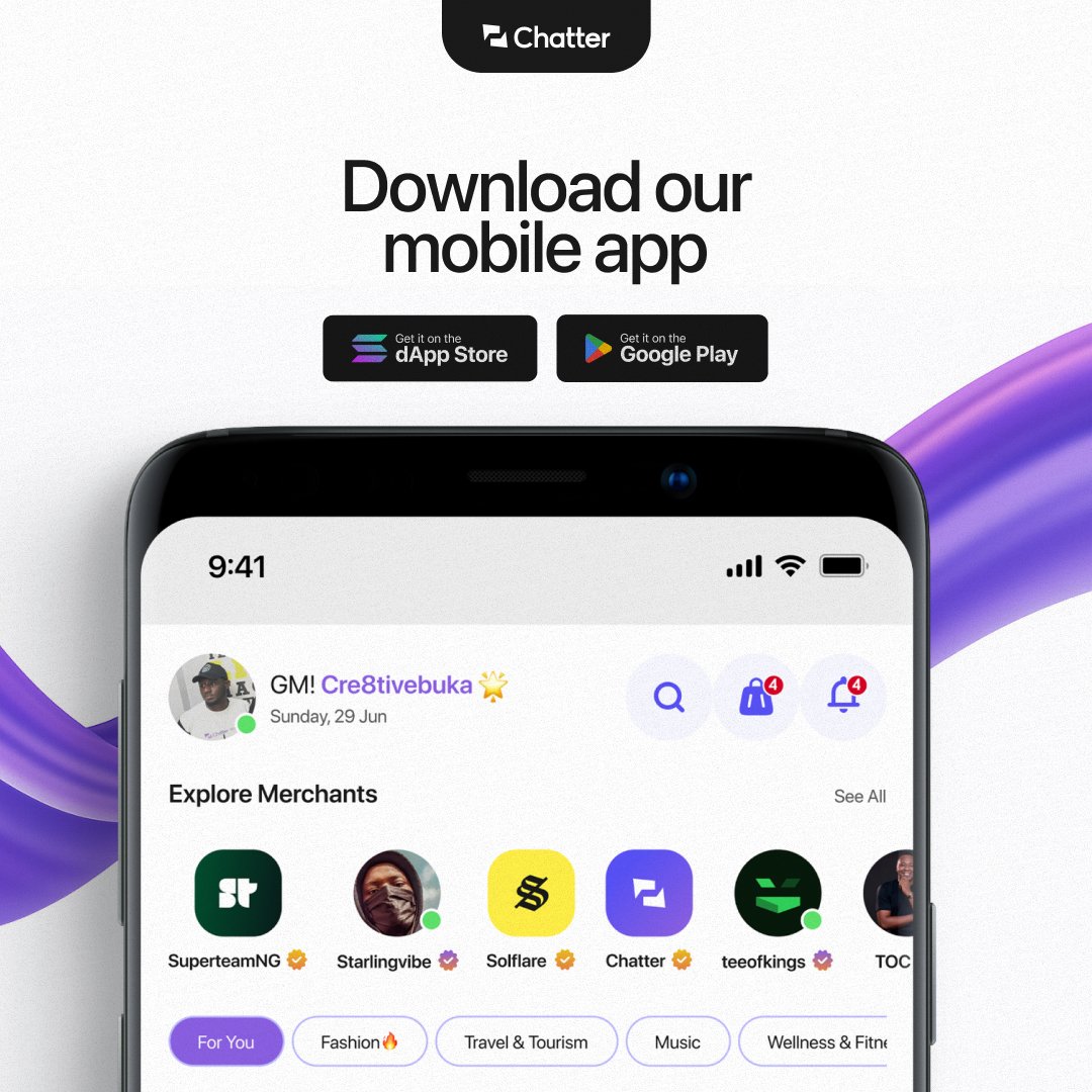 Chatter (formerly Chatter Wallet) tweet media