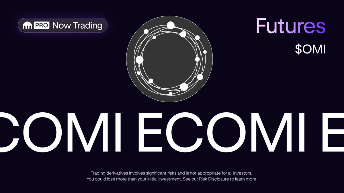 $OMI <a href="/ecomi_/">ECOMI | $OMI ⭕️</a> perpetual futures now live with up to 20x leverage 🔥

Why choose Kraken Pro futures:
☑️ 40+ collateral options
☑️ 350+ markets

Open OMI perp: 
proapp.kraken.com/9f1e/OMIPerp

*Geo restrictions apply