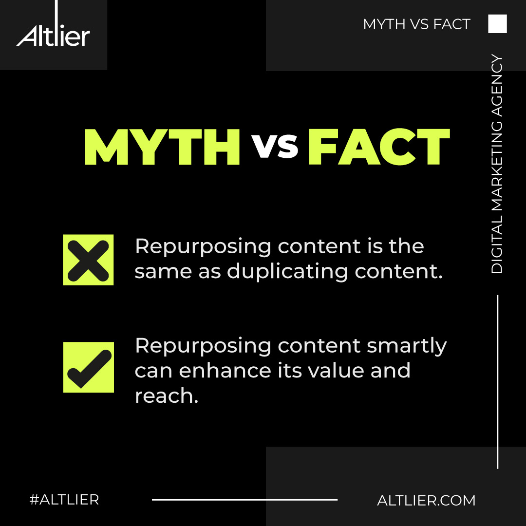 One of the most popular #contentmyths is that repurposing existing information is the same as duplicating it.

True if you are copying it exactly as it is. 

But if you’re adding value to it, then you're simply nourishing it with fertiliser to grow it into a #userengagement gem!