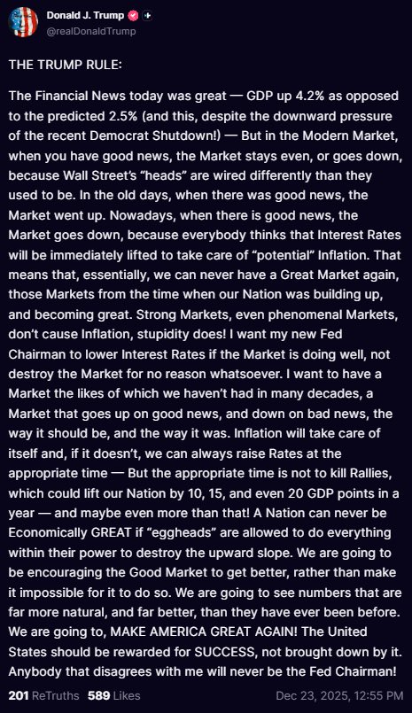 alifarhat79's tweet image. Pre Congrats to the new Fed chairman and hope whoever takes the job has enough patience to deal with this guy