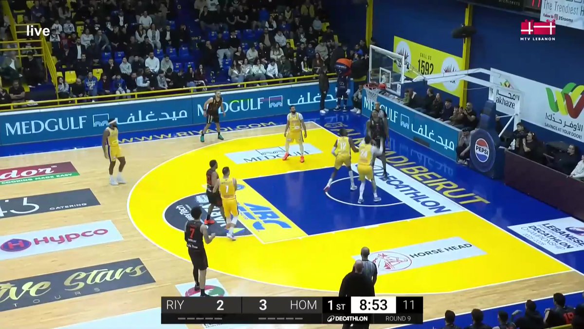 mtvlebsports's tweet image. We are Live on @onetvlebanon ! 
Riyadi vs. Homenetmen in #Round9 
#mtvbasket #mtvsports