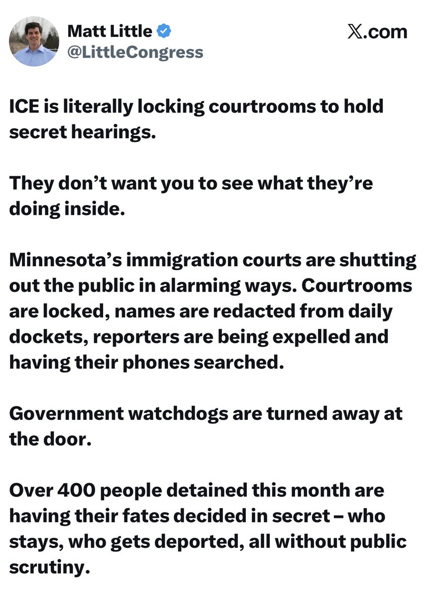 WalshFreedom's tweet photo. Illegal arrests by masked agents. No warrants - Now locked courtrooms, hidden hearings. This is fascism.
PAXIS helps communities stand lawfully, together. https://t.co/Mh217WfFn3
Every immigrant. Every citizen. Know your rights.
#PAXIS #StopICE #KnowYourRights https://t.co/8WRv2DcQu5