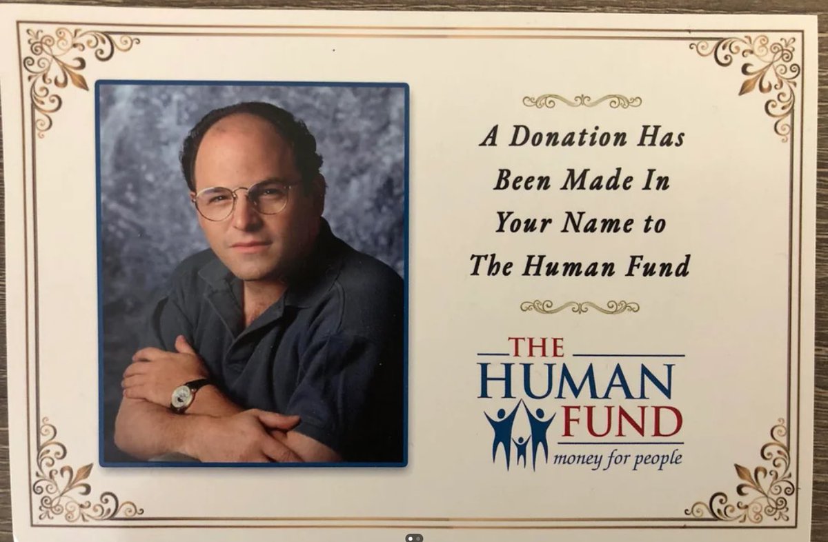 BruceLeVinePuck's tweet photo. Happy Festivus to all who celebrate!
May your Feats of Strength be many and your Grievances be few.

In lieu of gifts, a donation to The Human Fund has been made in your name. https://t.co/qitJHfZNoM