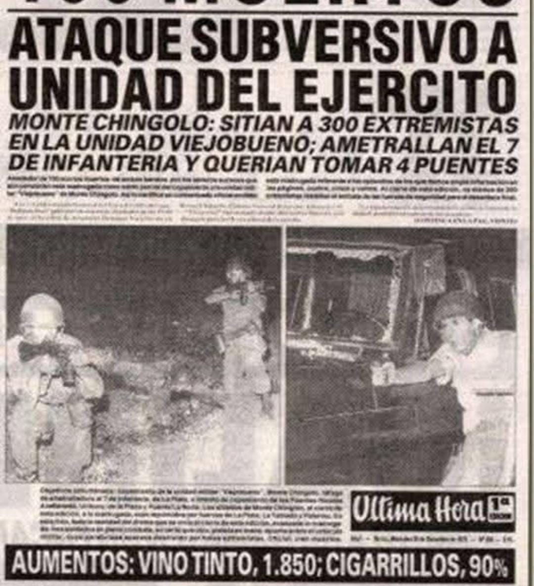 Hoy se cumplen 50 años del ataque del ERP a la Unidad del Ejército Domingo Viejobueno en Monte Chingolo, lo recordamos elevando una oración x los muertos y heridos de ese combate feroz.