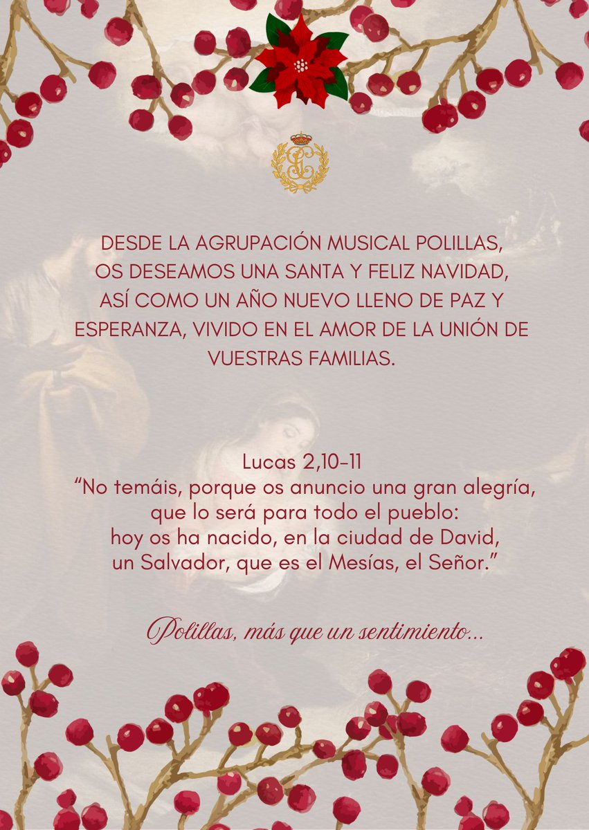 PolillasCadiz's tweet photo. Que esta Navidad esté llena de momentos especiales y alegría para compartir con tus seres queridos. Os deseamos unas felices fiestas y un 2026 repleto de salud y felicidad.🎄 https://t.co/spH7txZhkj