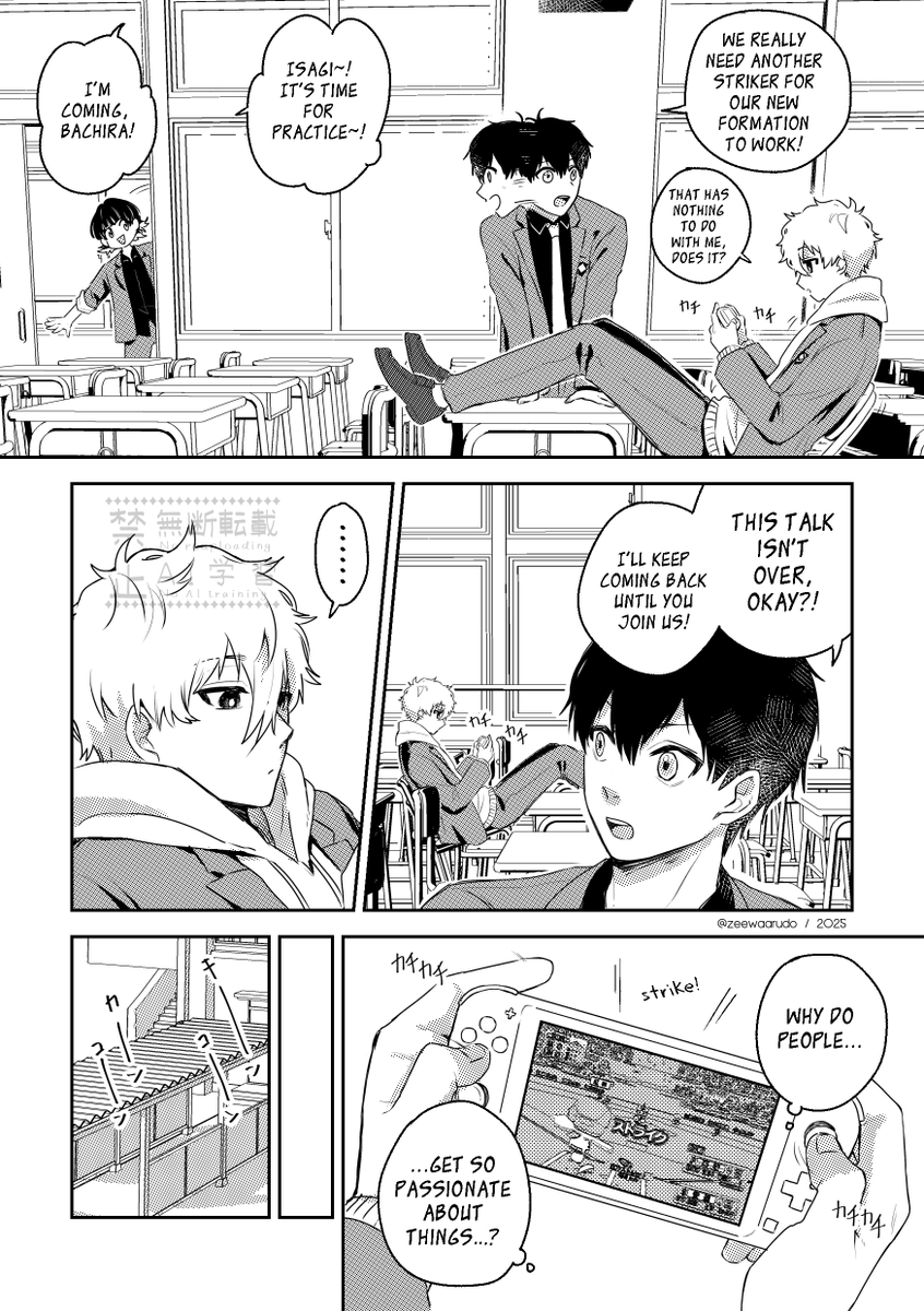 No matter the sport, Nagi would follow Reo on his journey to the top (a very self-indulgent NagiReo baseball AU ⚾️)
#nagireo #ngro 

(1/5)