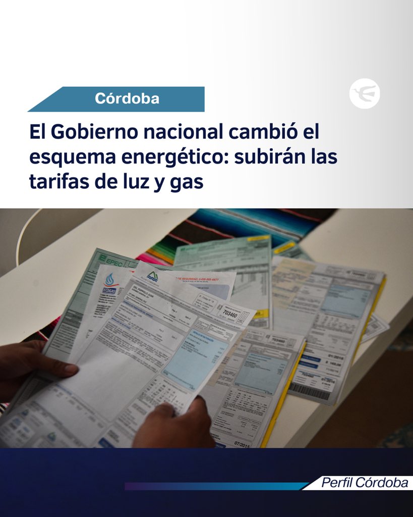 perfilcordoba's tweet image. TARIFAS DE LUZ Y GAS EN CÓRDOBA: EN 2026 CASI LA MITAD DE LOS HOGARES PAGARÁ EL COSTO PLENO

• El Gobierno nacional definió un nuevo esquema de subsidios energéticos que elimina la segmentación vigente y reduce de forma drástica la asistencia estatal. Desde enero de 2026, el…