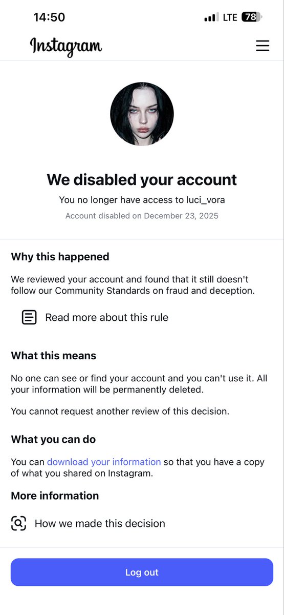 UNBURDZ's tweet photo. @MetaNewsroom @Meta The company's support is terrible, and AI moderation is easy to bypass. Just send a bunch of complaints and your account will be blocked without the possibility of recovery and without the ability to contact support. Because of haters I lost 2 accounts https://t.co/7dNXn7VBXP