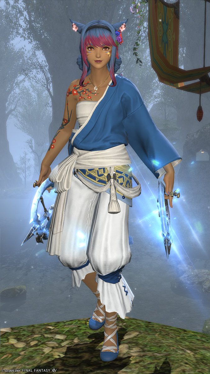 SrinityFF's tweet image. Went to the scrips vendor yesterday and spent a solid hour trying to decide what to buy with D'azri's limited scrips. Ended up with a mining top, goldsmith bottoms, and an armorer top that I mixed into some new glams.
#miqote #FFXIV #EorzeaPhotos