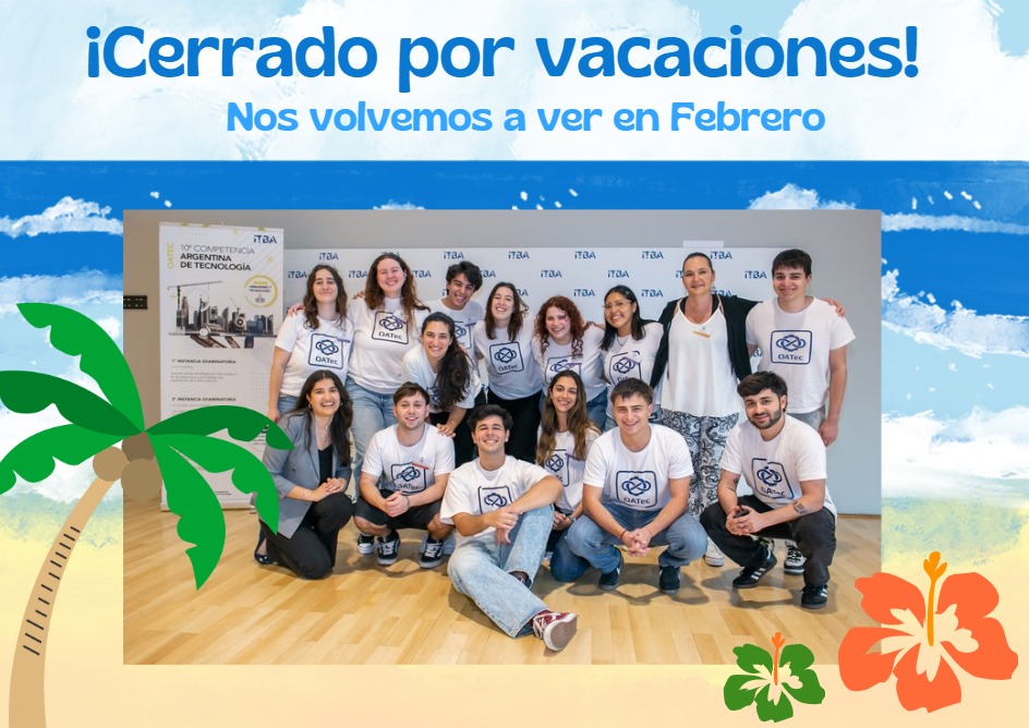 OATec_'s tweet photo. Volvemos en febrero 2026!!! consultas en oatec@itba.edu.ar https://t.co/cP4NJkY886