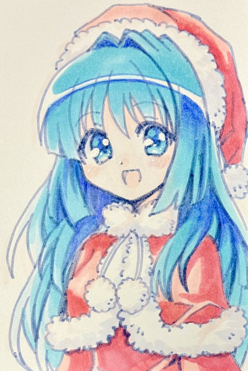 1231日目のアナログイラストはKanonの水瀬名雪です。お誕生日おめでとう🎈