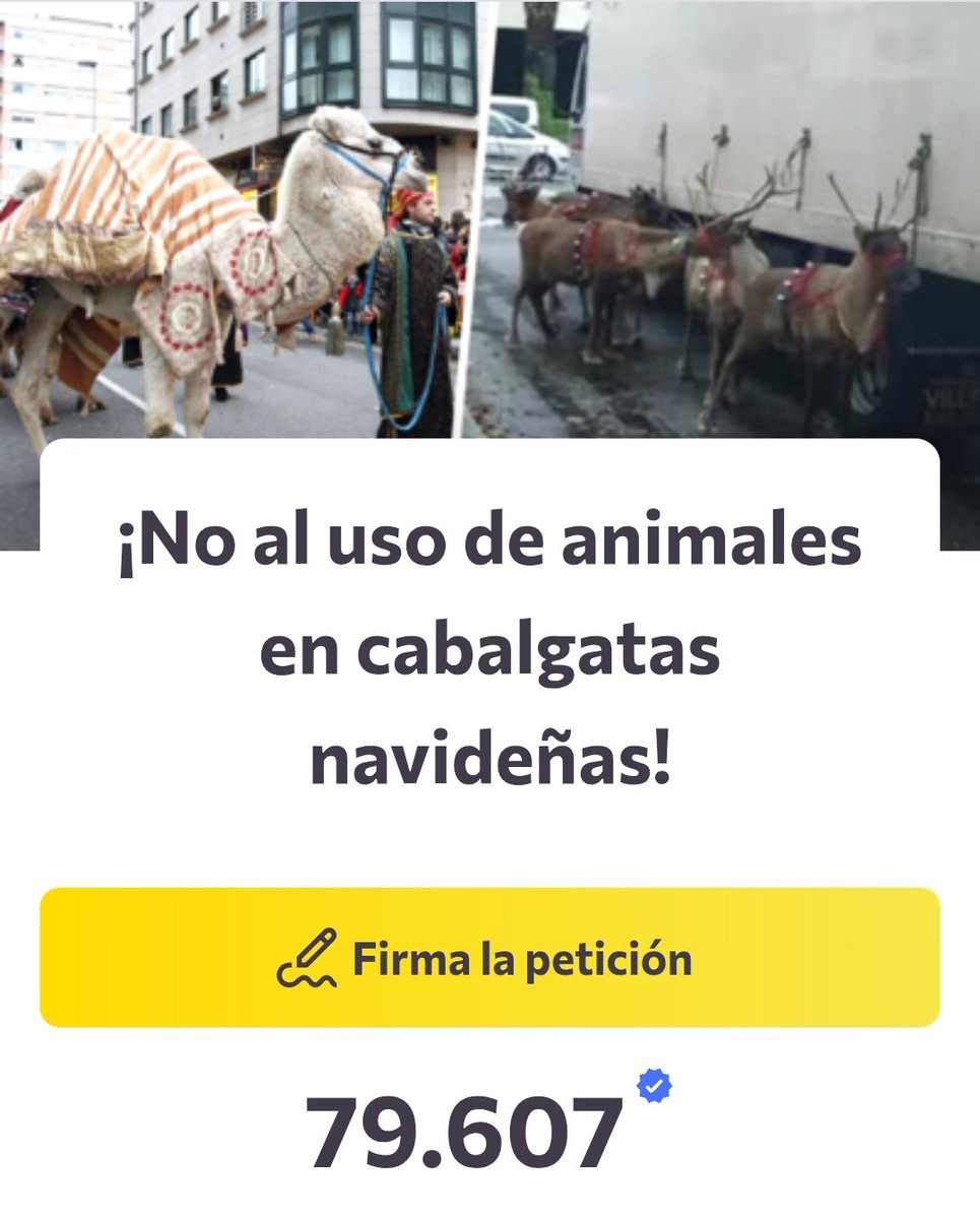Estamos muy cerca de las 80.000 firmas para que esta mierda deje de contratarse.

FIRMA ⬇️⬇️⬇️
change.org/desfilessinani…