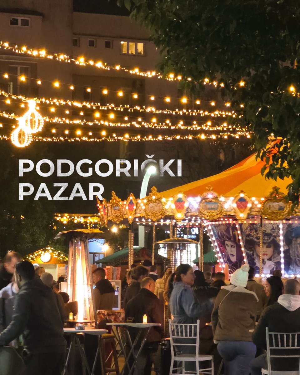 BusTicket4me's tweet photo. Ako voliš prazničnu atmosferu i lokalne ukuse, pravo je vrijeme da posjetiš Podgorički pazar. 👌

Od 19. decembra do 8. januara, Trg nezavisnosti je prepun lampica, domaćih delicija i živih nastupa — sve što pravi zimsku čaroliju čini posebnom.  🎄

#Busticket4Me #PodgoričkiPazar https://t.co/AYJBaE3Yf2