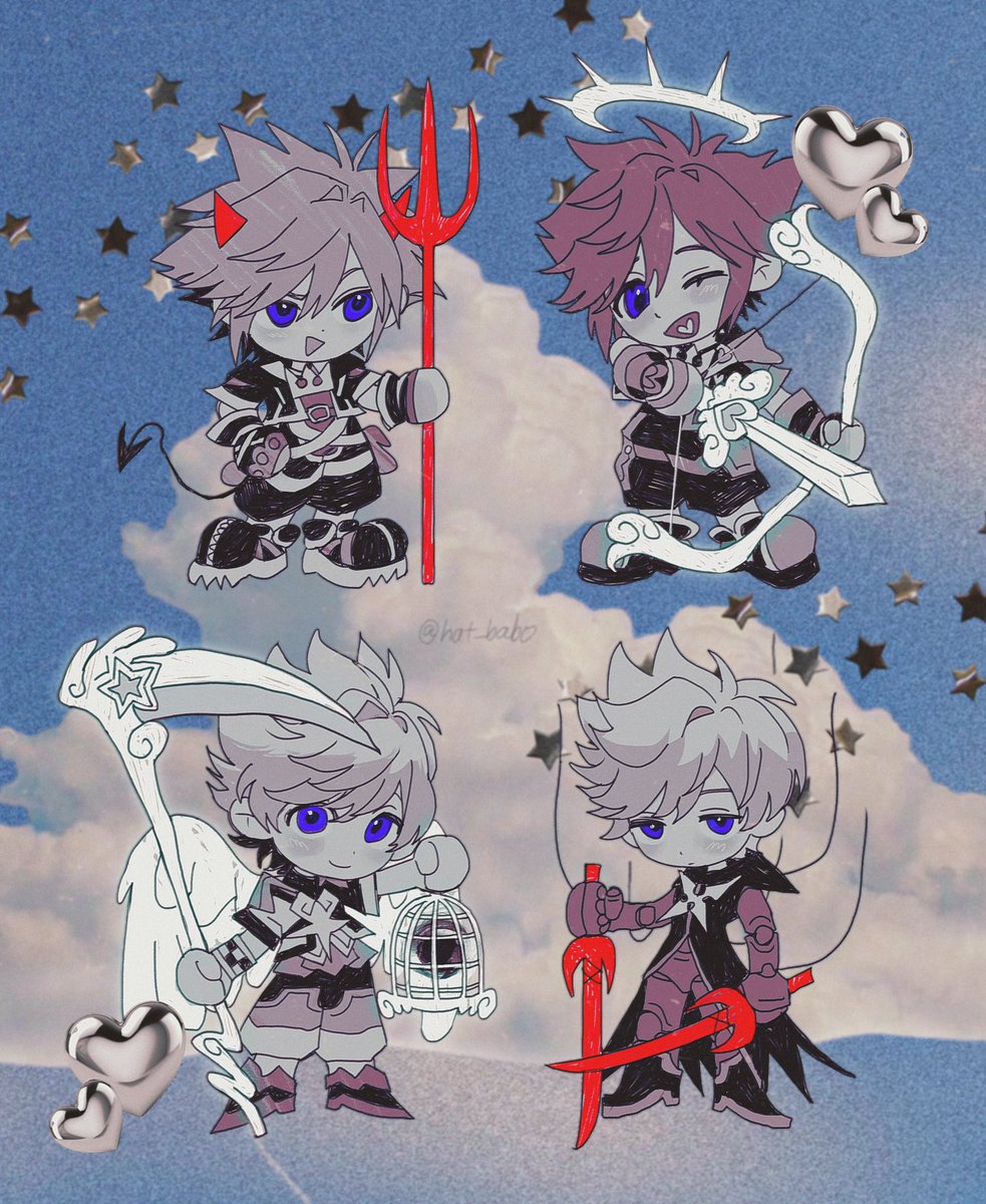 hat_babo's tweet image. 😈😇
😇😈