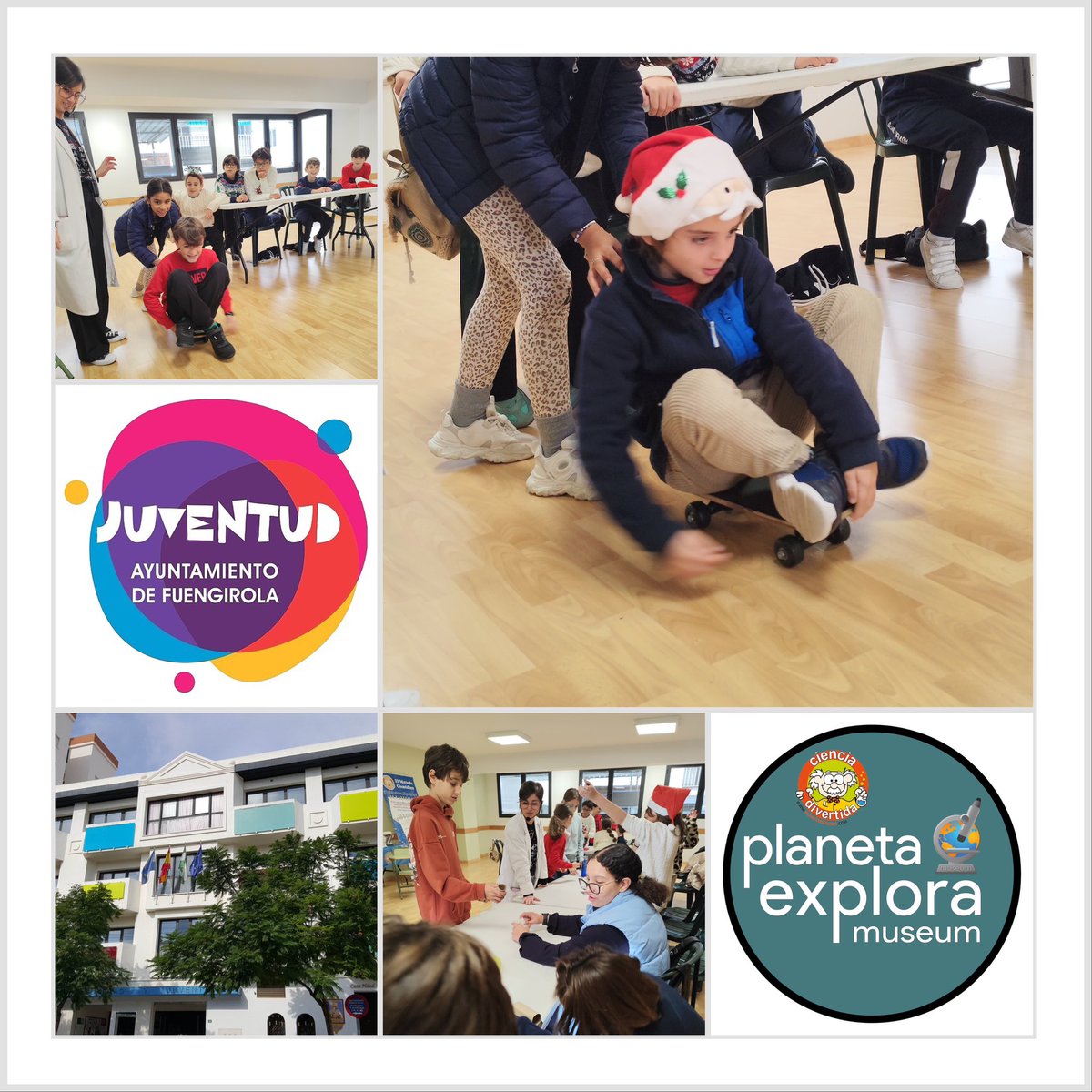 PlanetaExplora's tweet image. Se puede aprender así, Newton y algunos efectos de “sus fuerzas” que trabajamos en Edificio Colores de @fuengirola @fuengirolatv @enc_ciencia @astromalaga