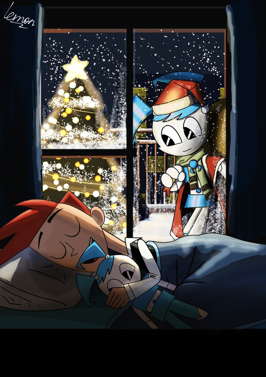 lemon1056802's tweet photo. Christmas Eve of Jenny
#mylifeasateenagerobot
#mlaatr https://t.co/hzTNxrEgDK
