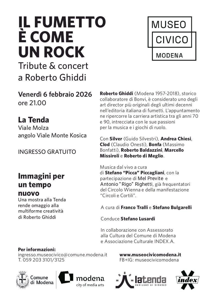 Bella iniziativa in ricordo di Roberto Ghiddi, storico art director che ideò le grafiche dei primi #FdC brossurati nell'era Alessandro Distribuzioni (1978-89) e ogni uscita Granata Press (1989-96) fondata con Luigi Bernardi e Luca Boschi... scomparso il 2 aprile 2018 a Modena: ♥️