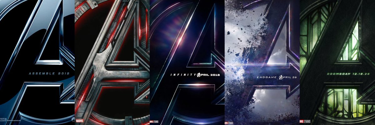 REDACTEDSpider's tweet image. All 5 Avengers posters