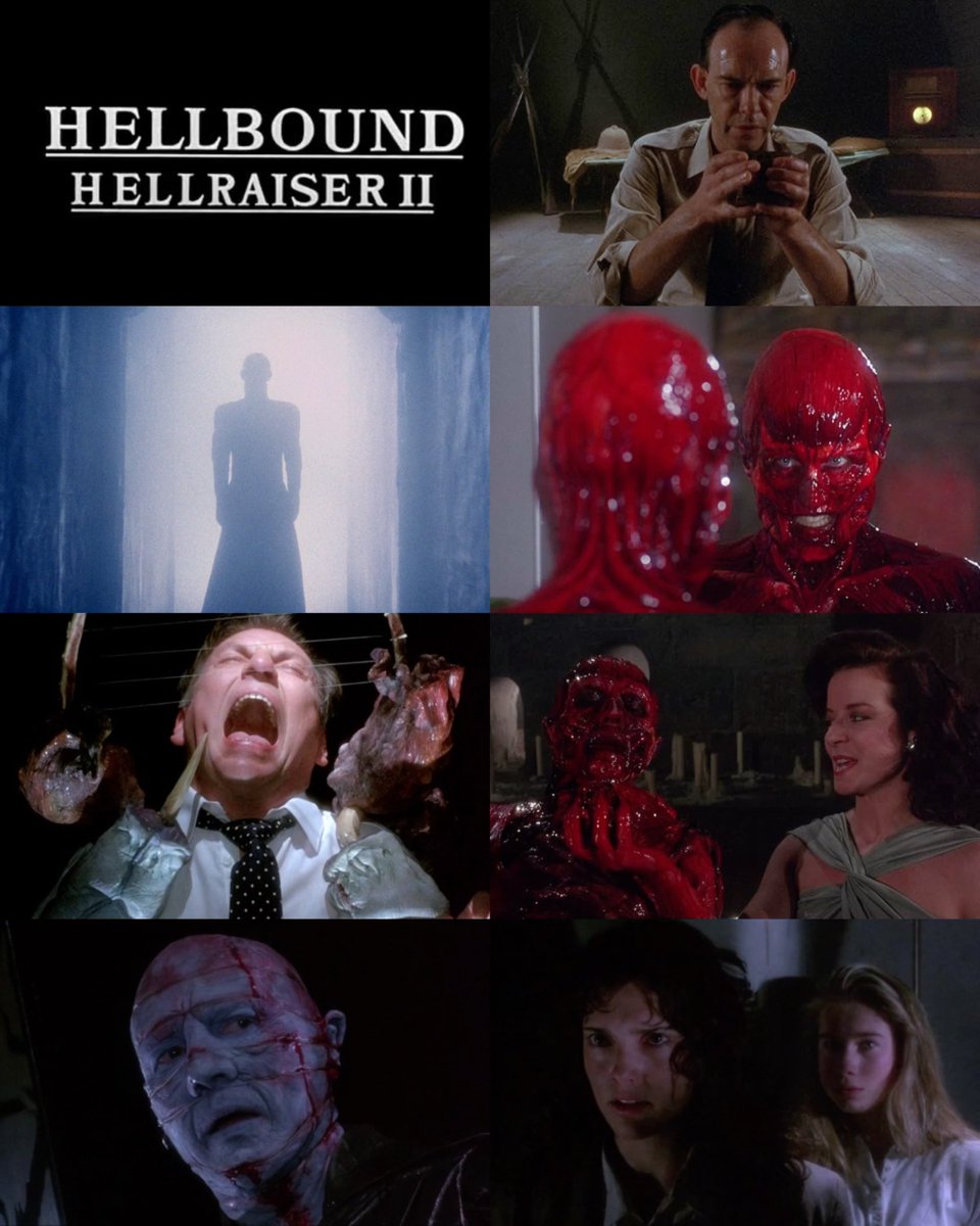 Home_of_Horror's tweet photo. On this day in 1988, “Hellbound: Hellraiser II” was released in the U.S. ⛓️🩸

The sequel plunged deeper into the Cenobites and the Labyrinth, expanding the mythology and cementing the franchise’s legacy as one of horror’s most disturbing visions. 

#Hellraiser #HellraiserII https://t.co/K07HStnfmi