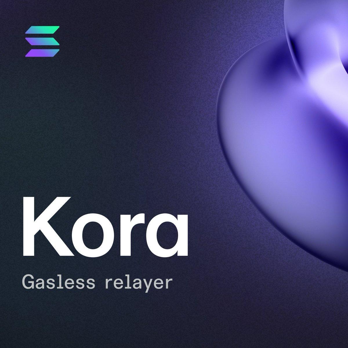 🚨 <a href="/SolanaFndn/">Solana Foundation</a> has launched Kora to make onchain transactions more user-friendly.
Kora allows apps to sponsor transaction fees, lets users pay fees with any token instead of holding SOL, and moves transaction signing into a secure, isolated environment. This lowers onboarding