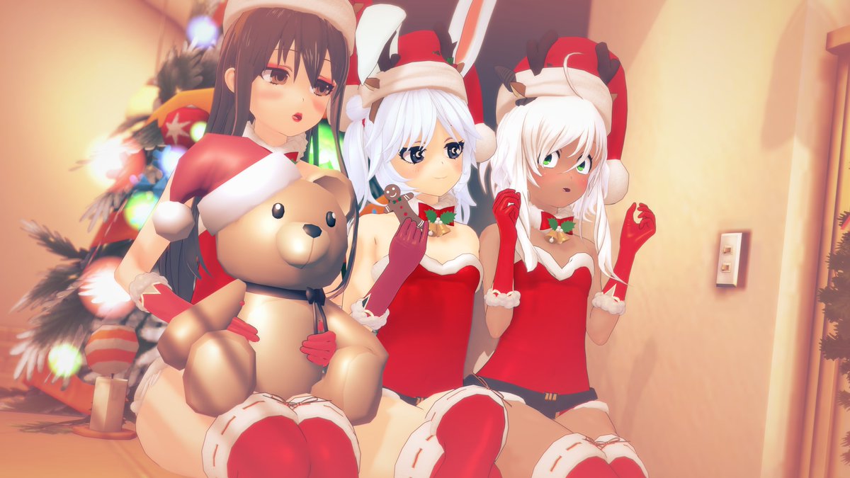 Happy holidays! Featuring <a href="/CreatorOfHeroia/">☆Izuru Planetes☆</a>?s cute Izuru, and a friend's cute sheep boy OC!