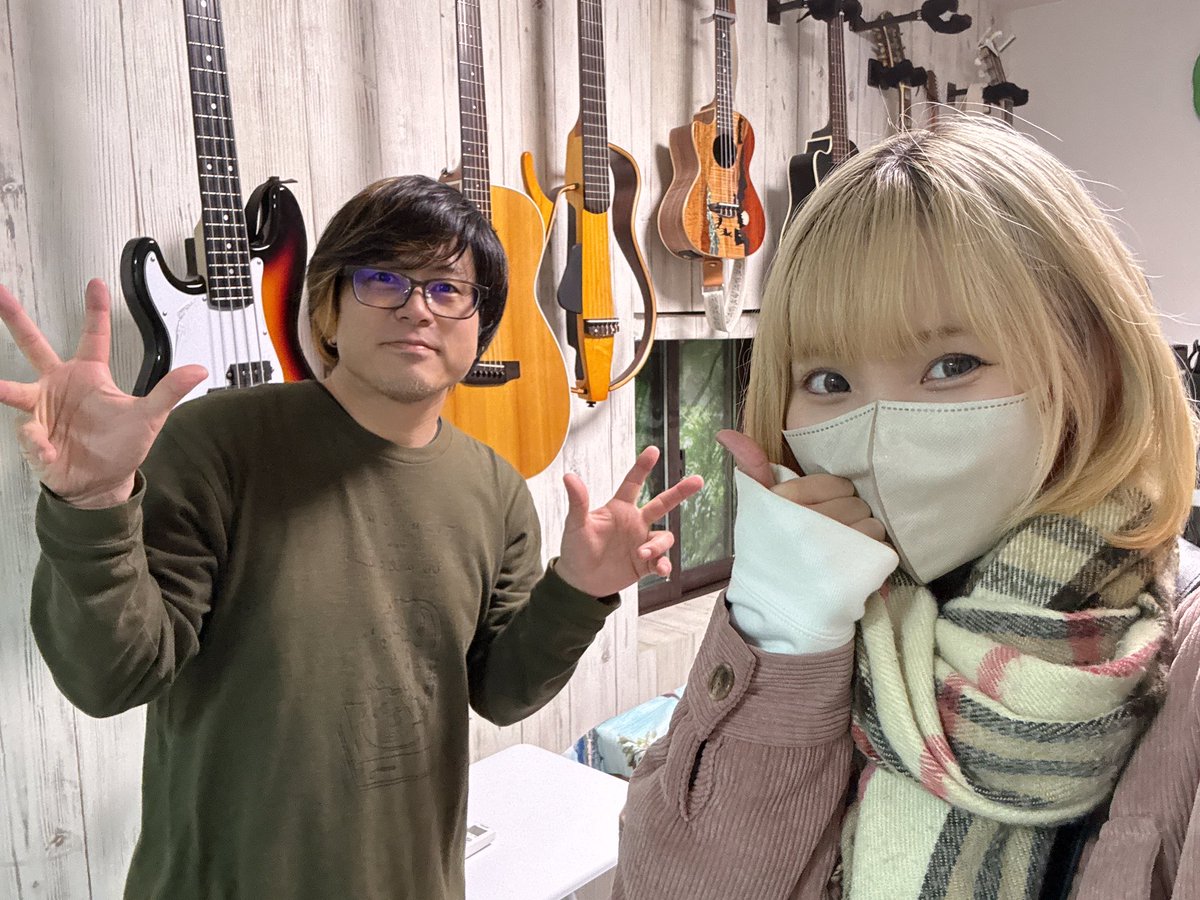 ワンマンライブまで あと3日！！！！！！！ ミキヒトさんと 音合わせし