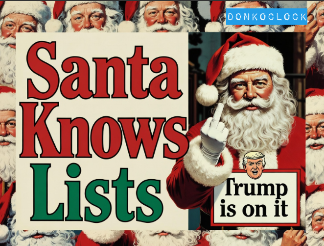 donkoclock's tweet image. Santa isn't playing this year!