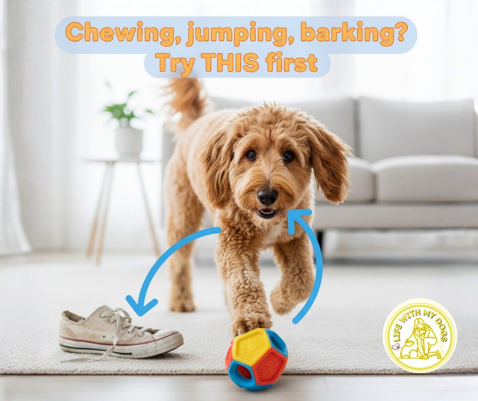 LifeWithMyDogs9's tweet image. Chewing, jumping, barking? Try THIS first 🐶👀

Redirect, Don’t Punish 🔄🐾

Instead of scolding, redirect to a toy or task 🧸🐶💡 Comment ‘REDIRECT’ if you’ll try this today! 👇✨

#DogBehaviorTips #RedirectTraining #GentleDiscipline #DogCareBasics #FurParentsPH