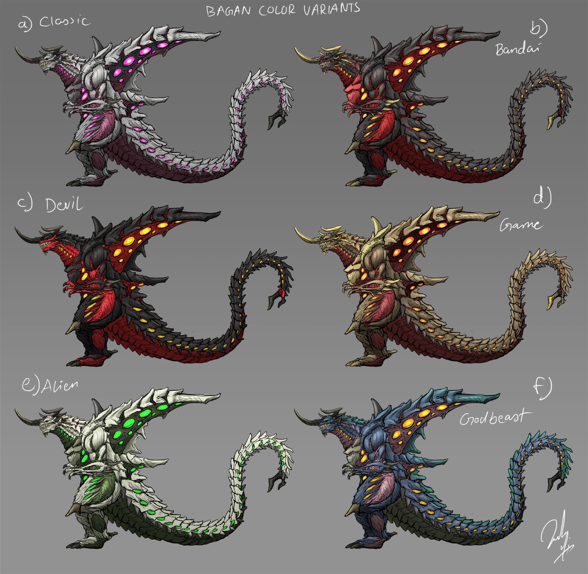 Here's the colored version with some variants