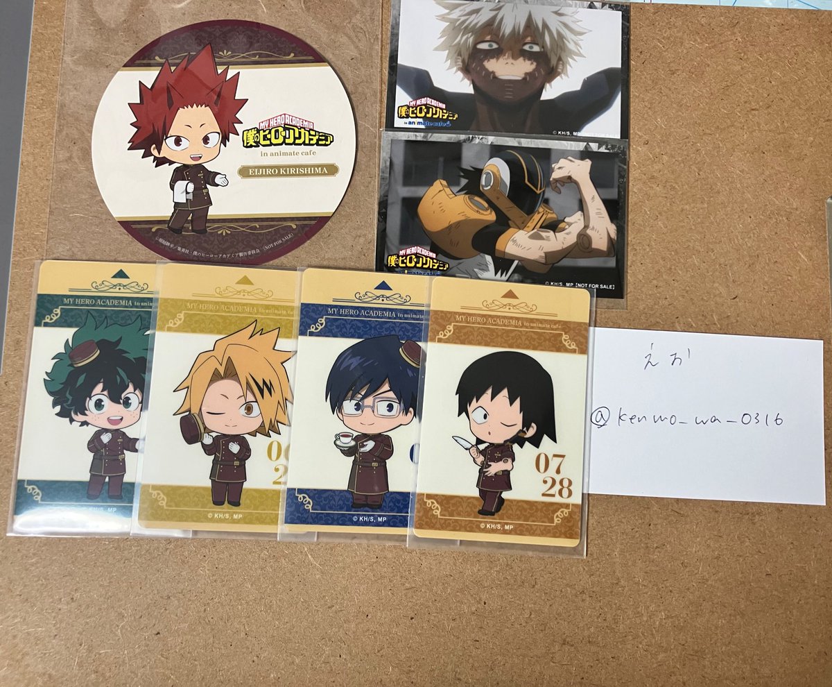 ヒロアカ 僕のヒーローアカデミア 荼毘 轟燈矢 アニカフェ 特典 フォトカード 交換 譲渡 僕のヒーローアカデミア ヒロアカ アニメイトカフェ