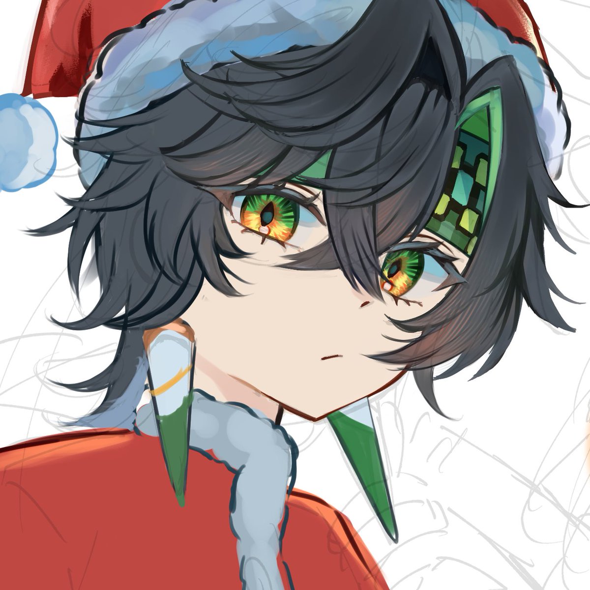 UFCxQ2NzWe70947's tweet image. #wip
深夜の進捗～
サンタキィニチ描いてます